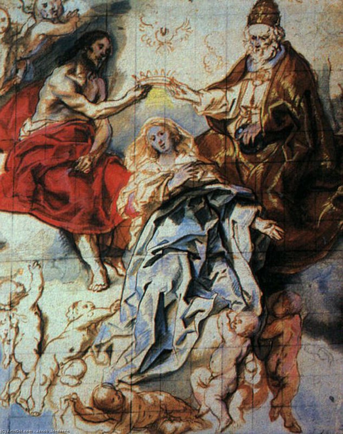 The Coronation Of The Virgin By The Holy Trinity — Jacob Jordaens