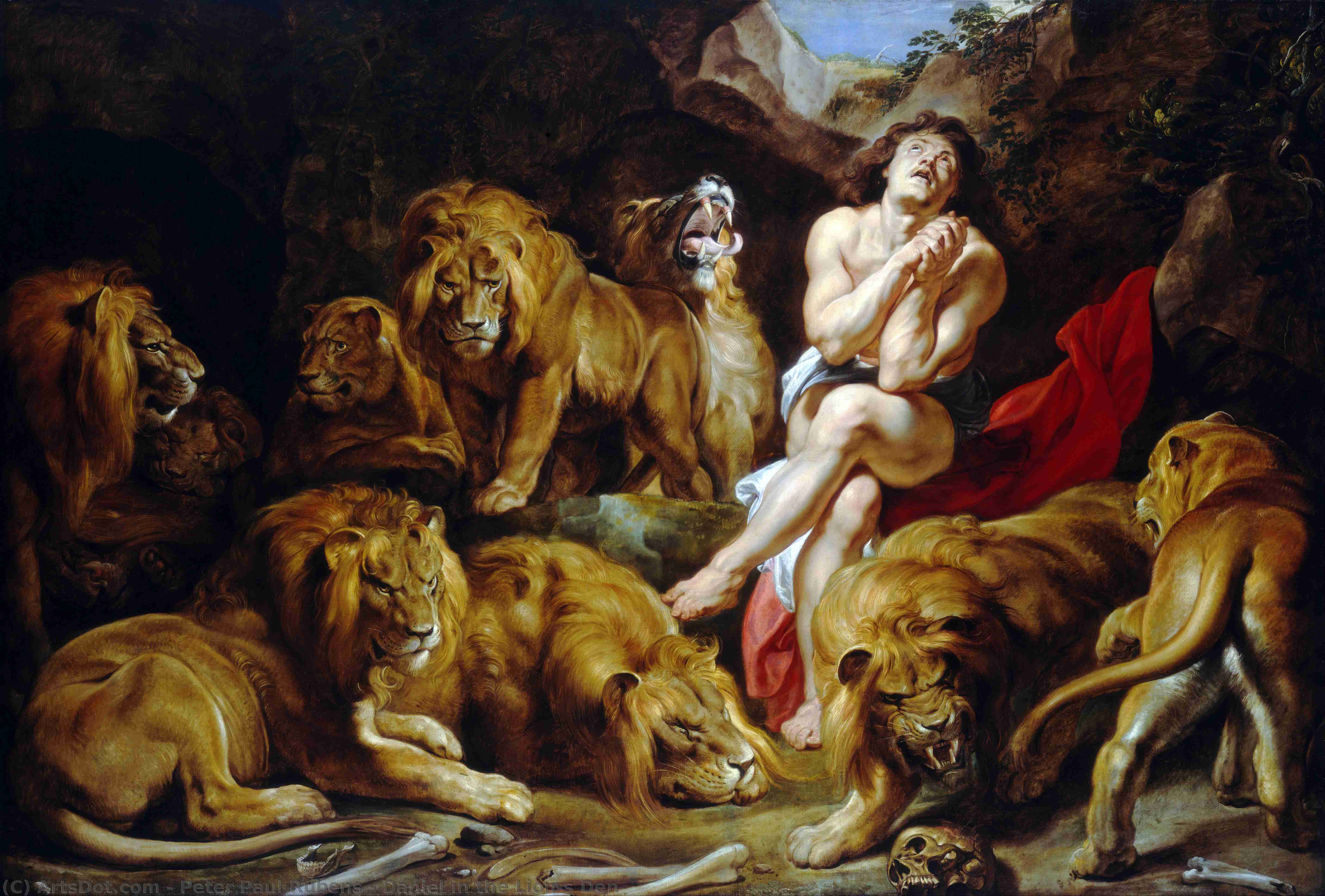 Daniel In Der Löwengrube — Peter Paul Rubens