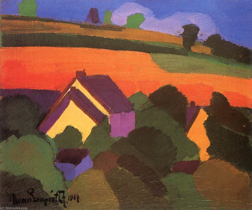Landscape — Jozsef Nemes Lamperth