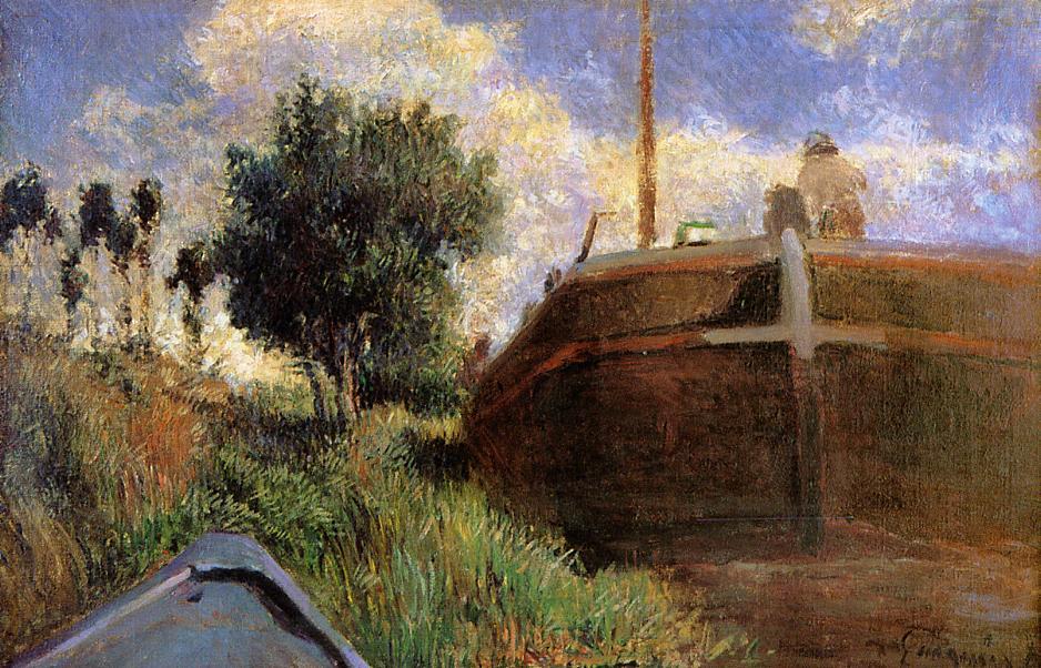 Blue Barge — Eugène Henri Paul Gauguin