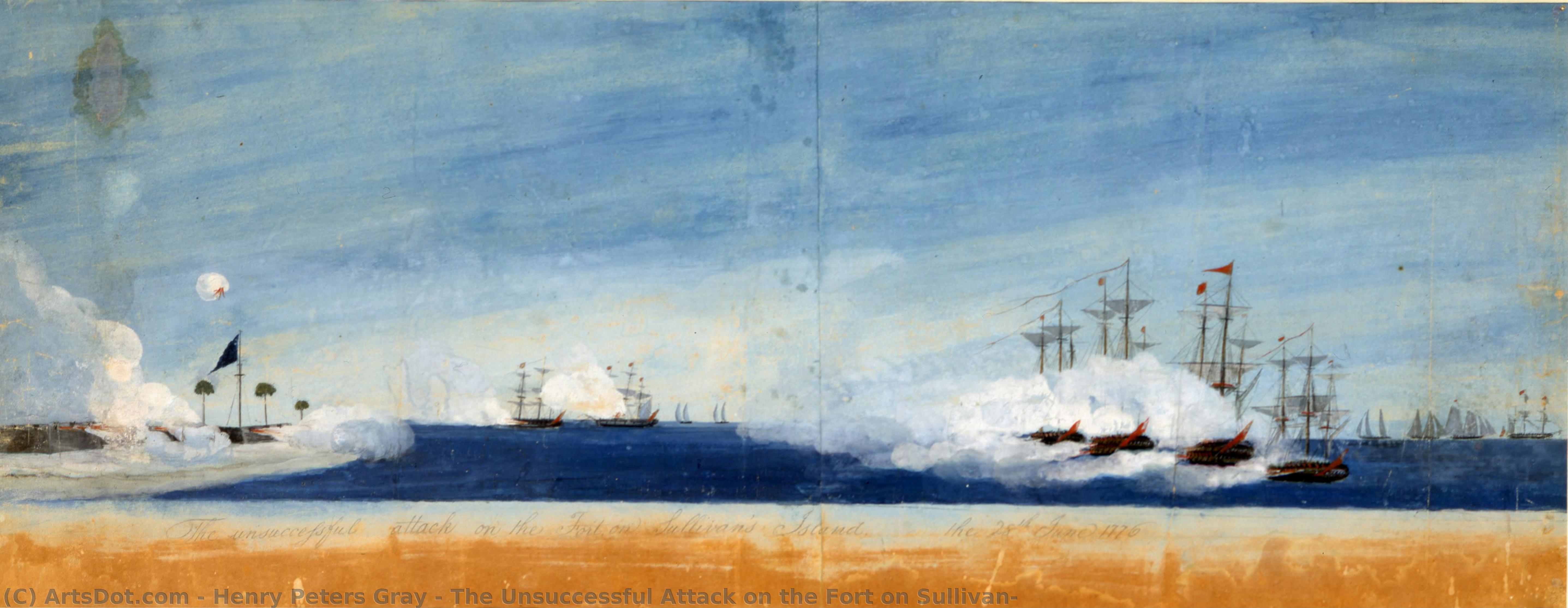 The Unsuccessful Attack On The Fort On Sullivan — Henry Peters Gray