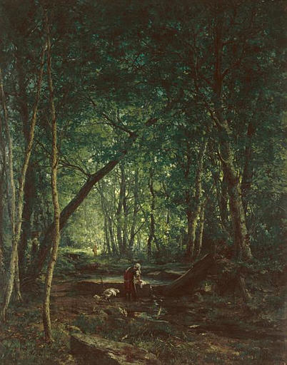 Un Lavoir Le Matin, En Bretagne — Leon Germain Pelouse