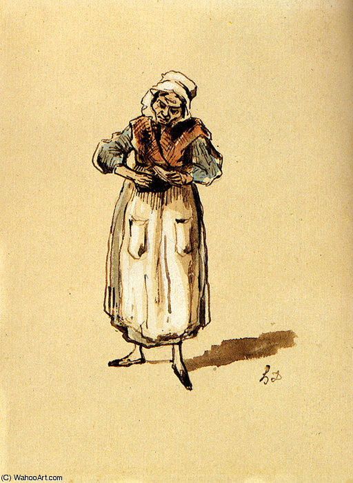 La Concierge — Honoré Daumier