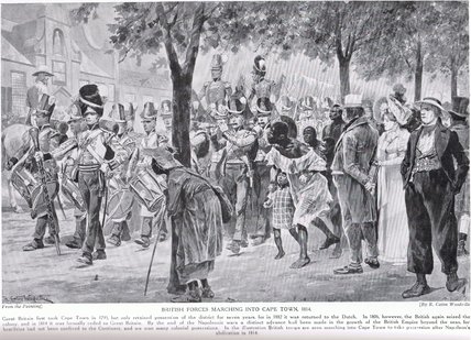 British Forces Marching Into Cape Town - — Richard Caton Woodville
