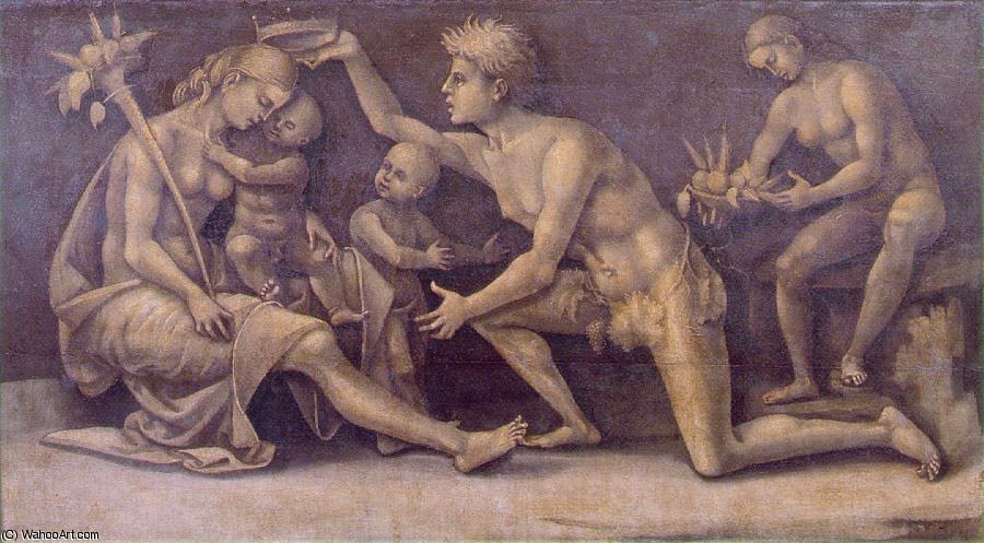 Allegory Of Fecundity And Abundance, Ca - (58x) — Luca Signorelli
