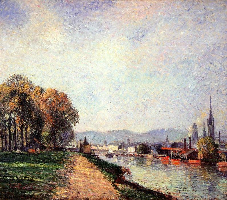 View Of Rouen (also Known As Vours-la-riene) — Camille Pissarro
