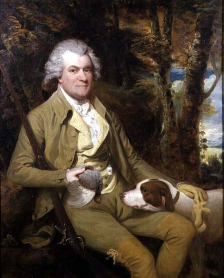 Portrait Of Squire Morland With His Gun And Dog — James Miller