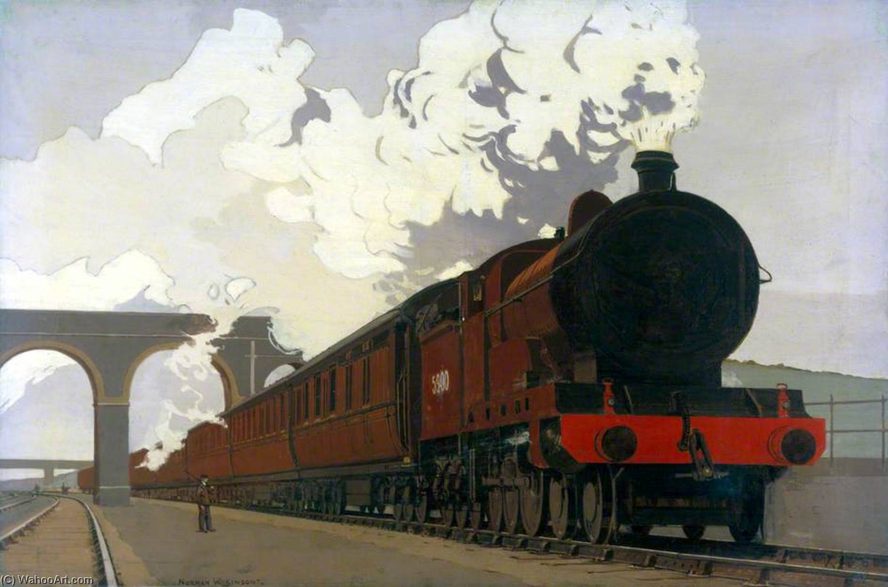 Passenger Express The Symbol Of Comfortable Travel (london, Midland And Scottish Railway Poster Artwork) — Norman Wilkinson