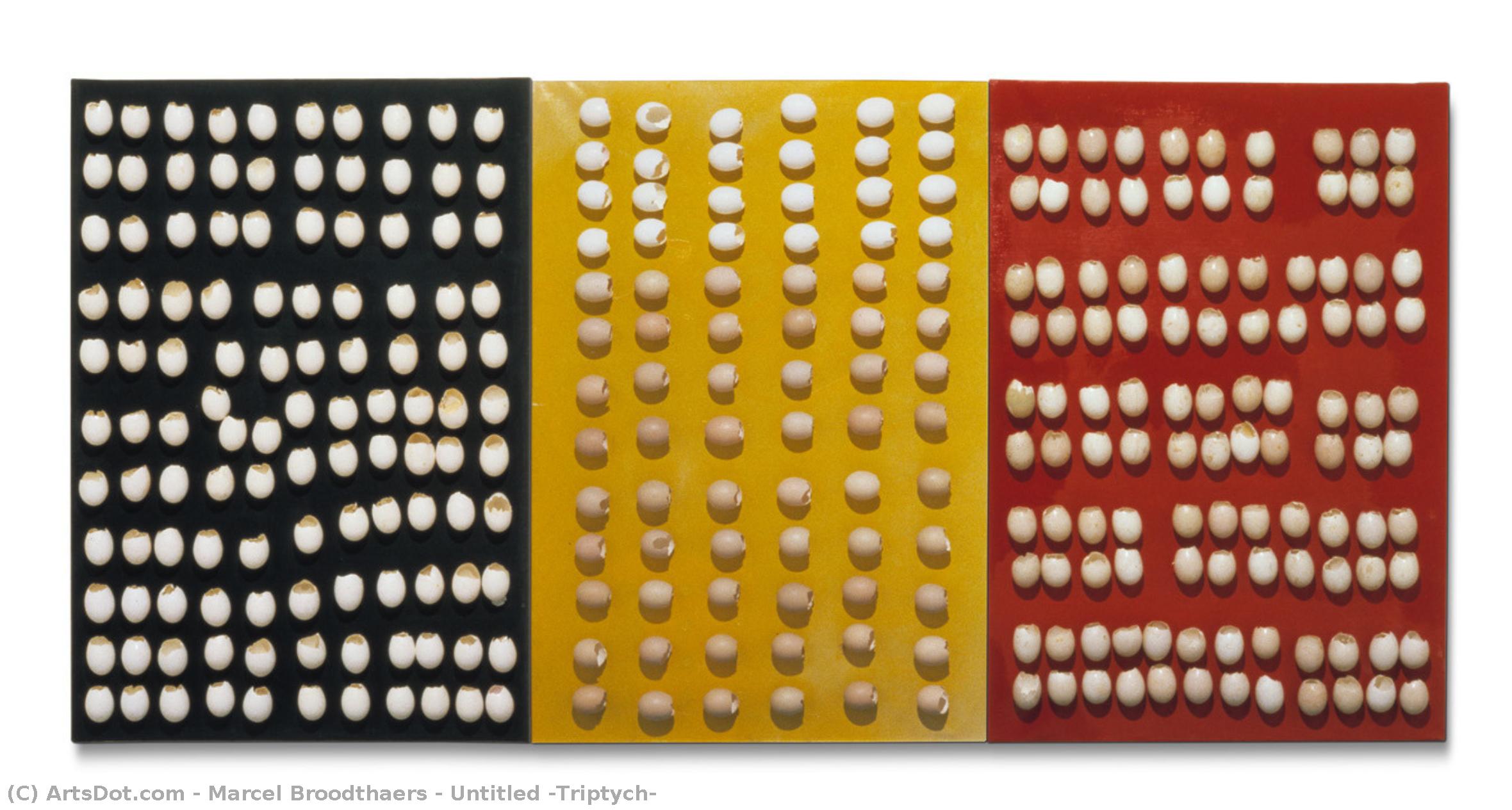 Untitled (triptych) — Marcel Broodthaers