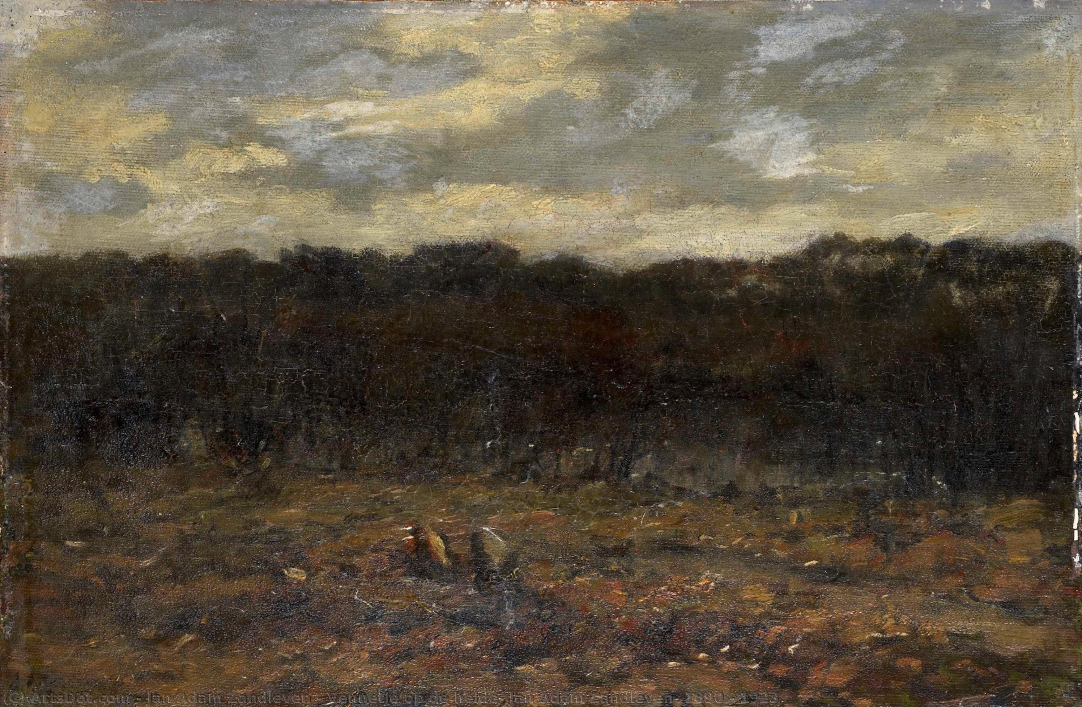 Vennetje Op De Heide, Jan Adam Zandleven, 1890 - 1923 — Jan Adam Zandleven