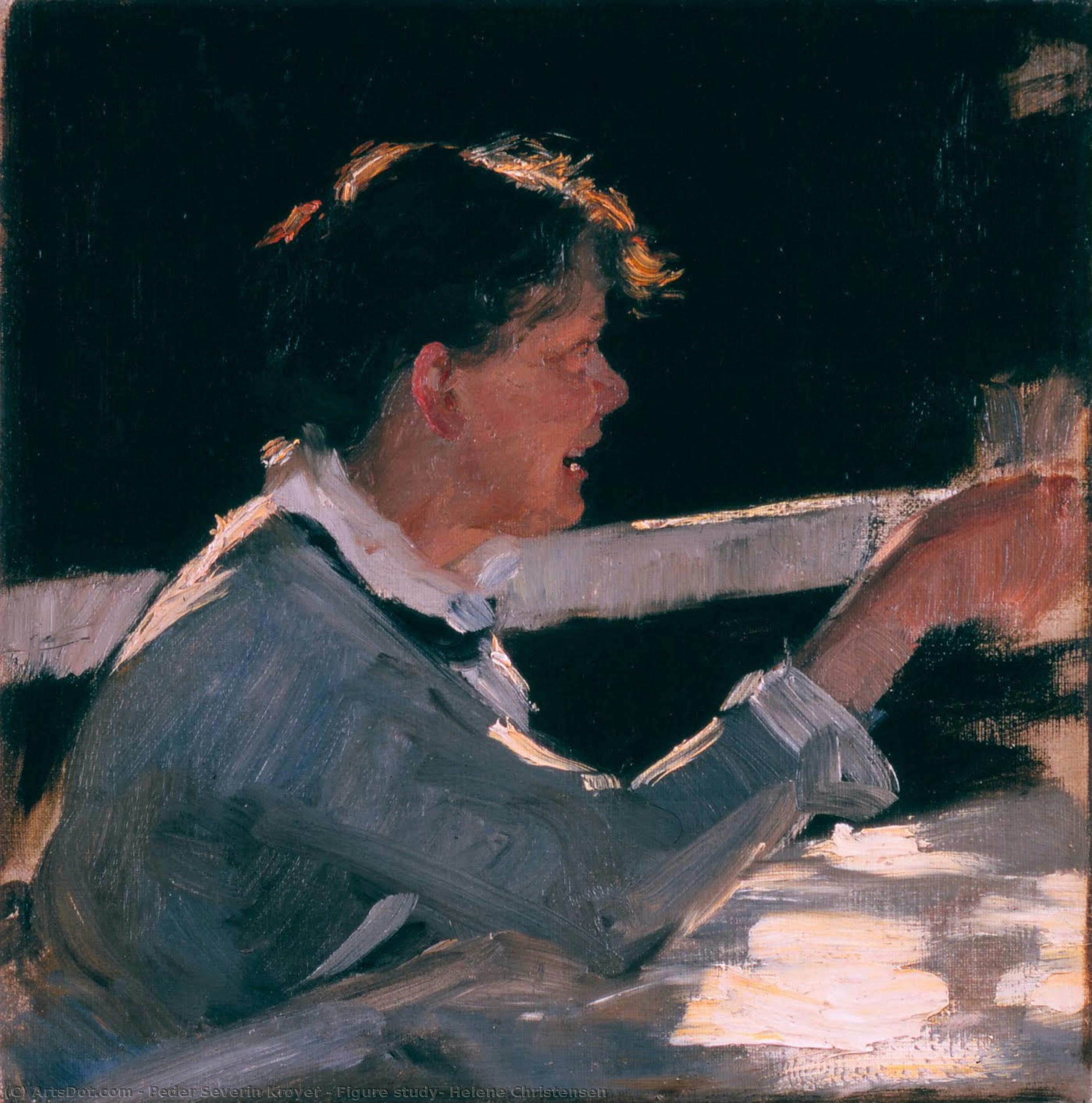 Figure Study, Helene Christensen — Peder Severin Krøyer