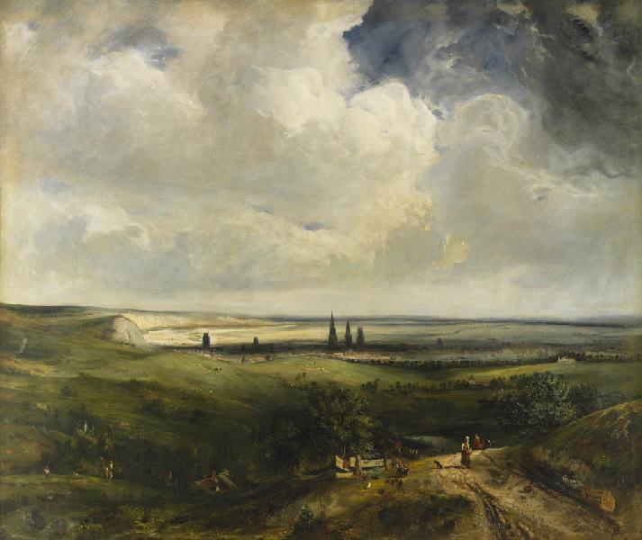 Vue Générale De Rouen, Prise Du Mont Aux Malades — Paul Huet