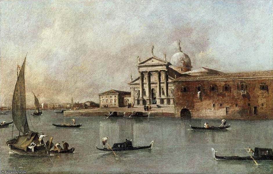 A View Of The Church Of San Giorgio Maggiore Seen From The Giudecca — Francesco Lazzaro Guardi