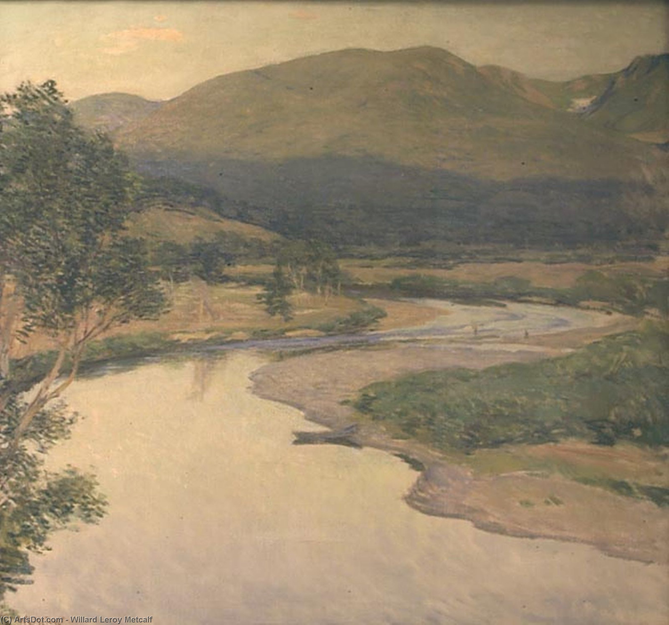 Landscape. The River — Willard Leroy Metcalf