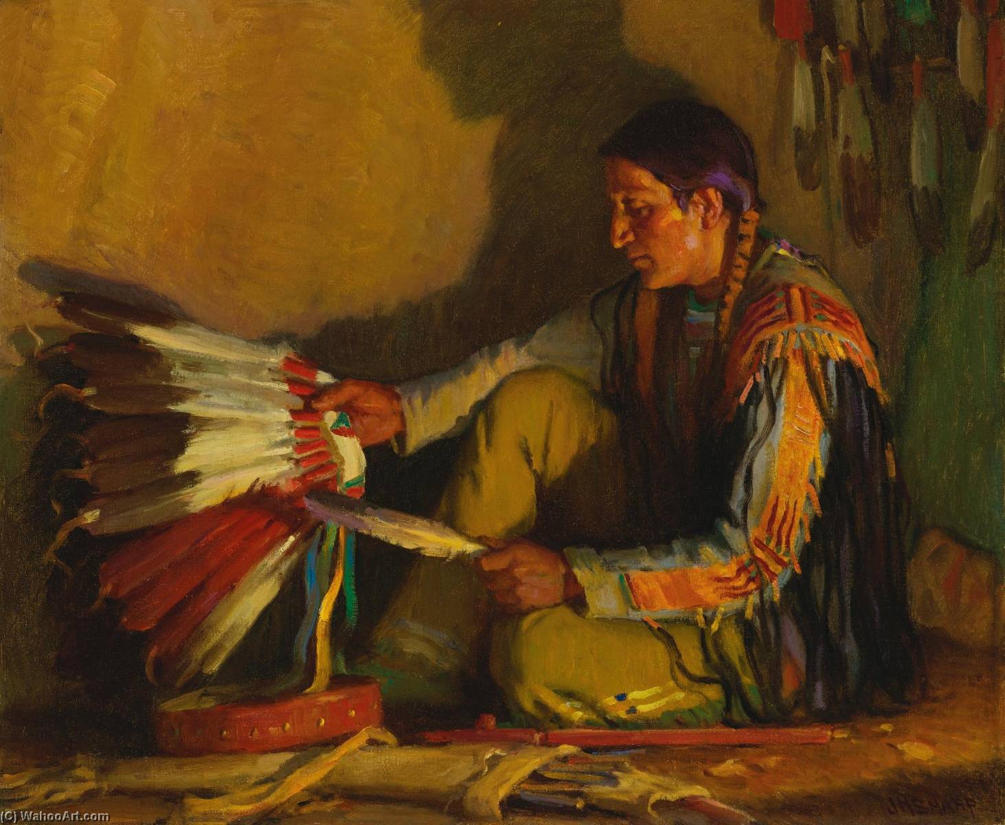 The War Bonnet — Джозеф Генри Шарп