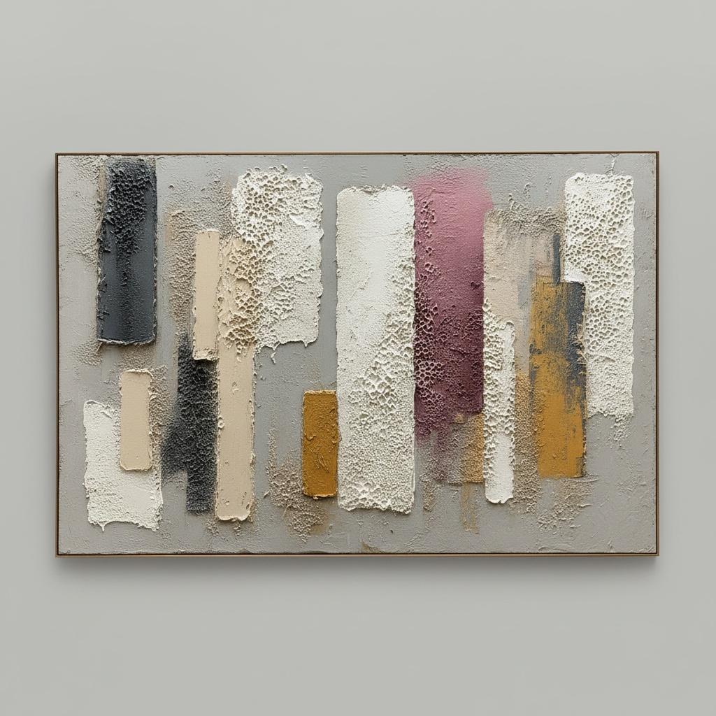 Monolithic Echoes In Ochre And Charcoal: A Meditative Study Of Rhythmic Verticality — David Moreau