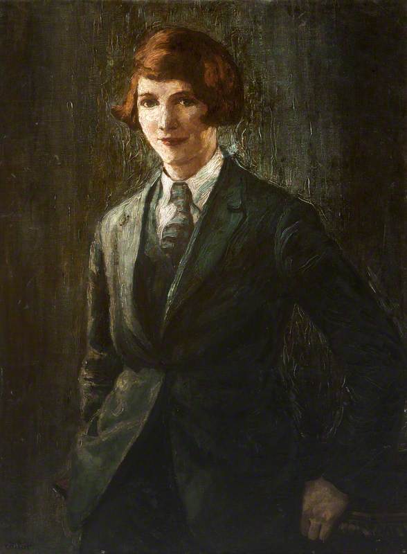 Edna Helen (girl In A Green Suit) — William Conor