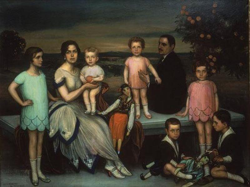 Retrato De La Famila Casana — Córdoba Julio Romero De Torres