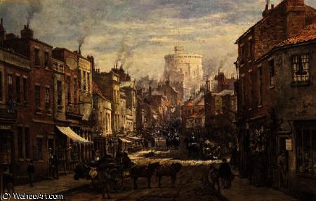 He Household Cavalry In Peascod Street, Windsor — Louise Rayner