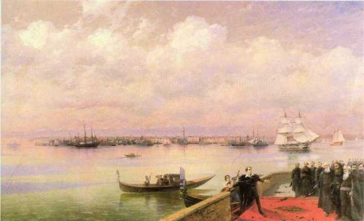 Byron Visiting Mhitarists On Island Of St. Lazarus In Venice — Ivan Konstantinovich Aivazovsky