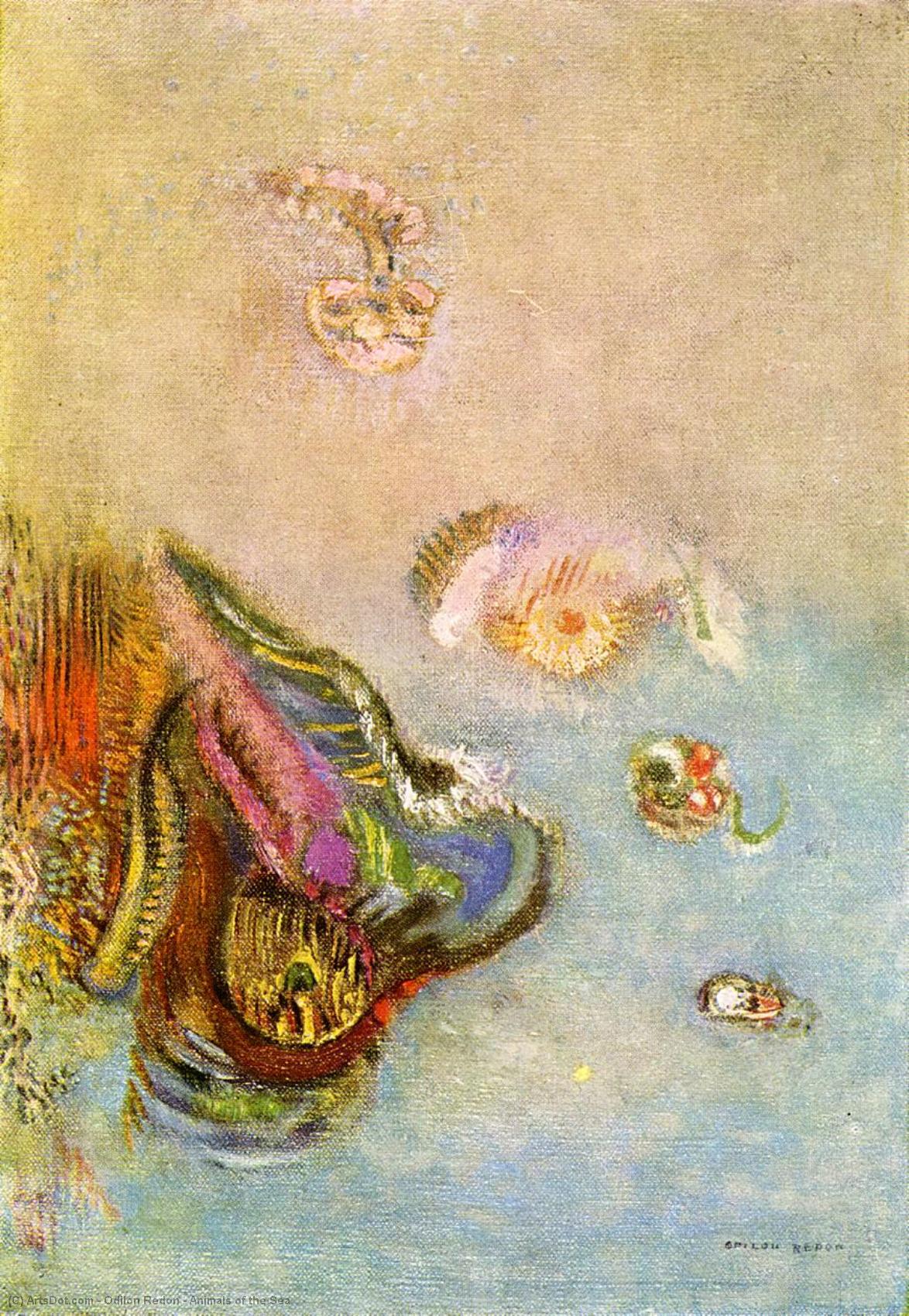 Animals Of The Sea — Odilon Redon