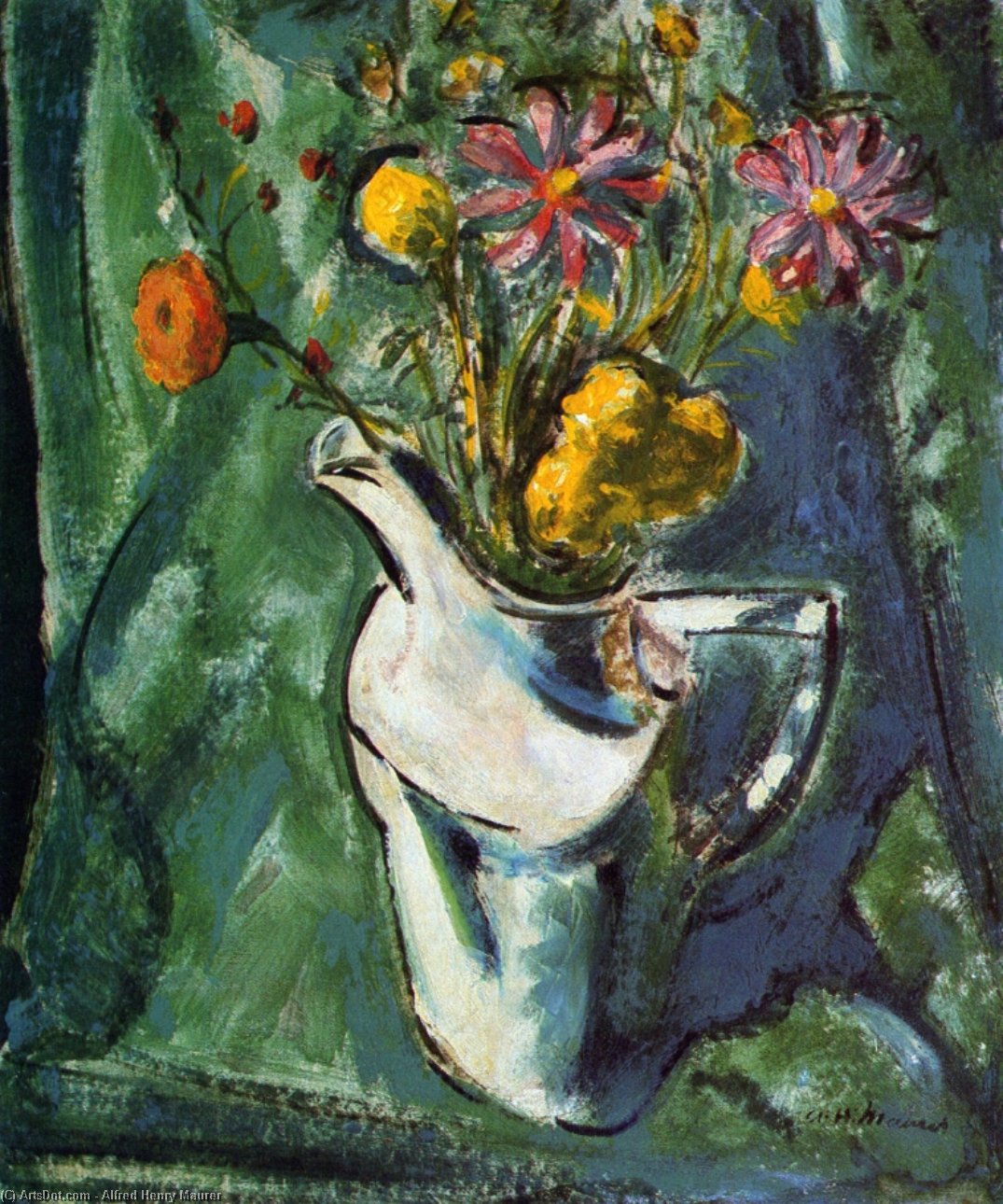 Floral Still Life — Alfred Henry Maurer