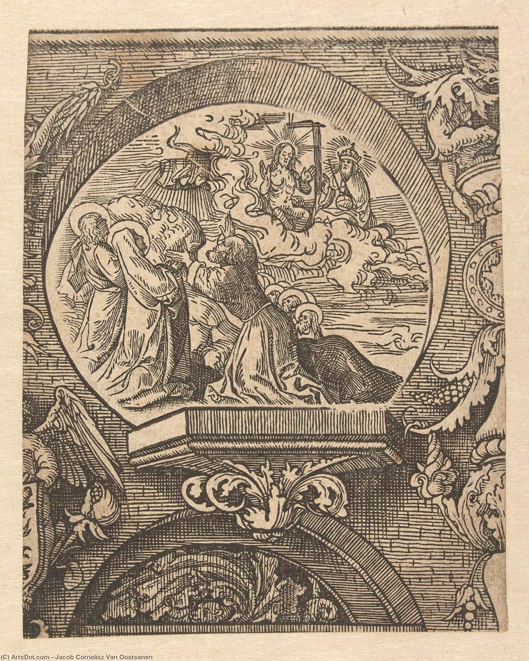 The Ascension Of Christ And God The Father — Jacob Cornelisz Van Oostsanen