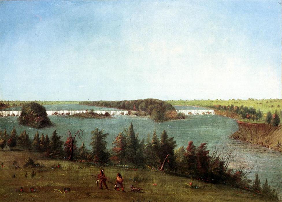 The Falls Of St. Anthony — George Catlin
