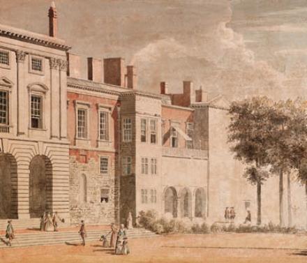 The Garden Front Of Old Somerset House, London — Paul Sandby