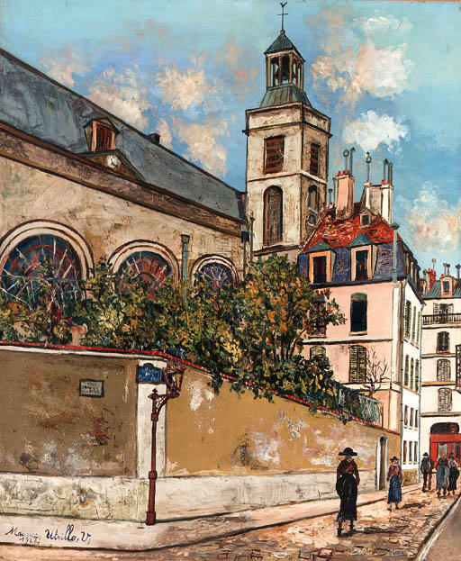 Church Of Notre-dame Des Blancs-manteaux In Paris — Maurice Utrillo