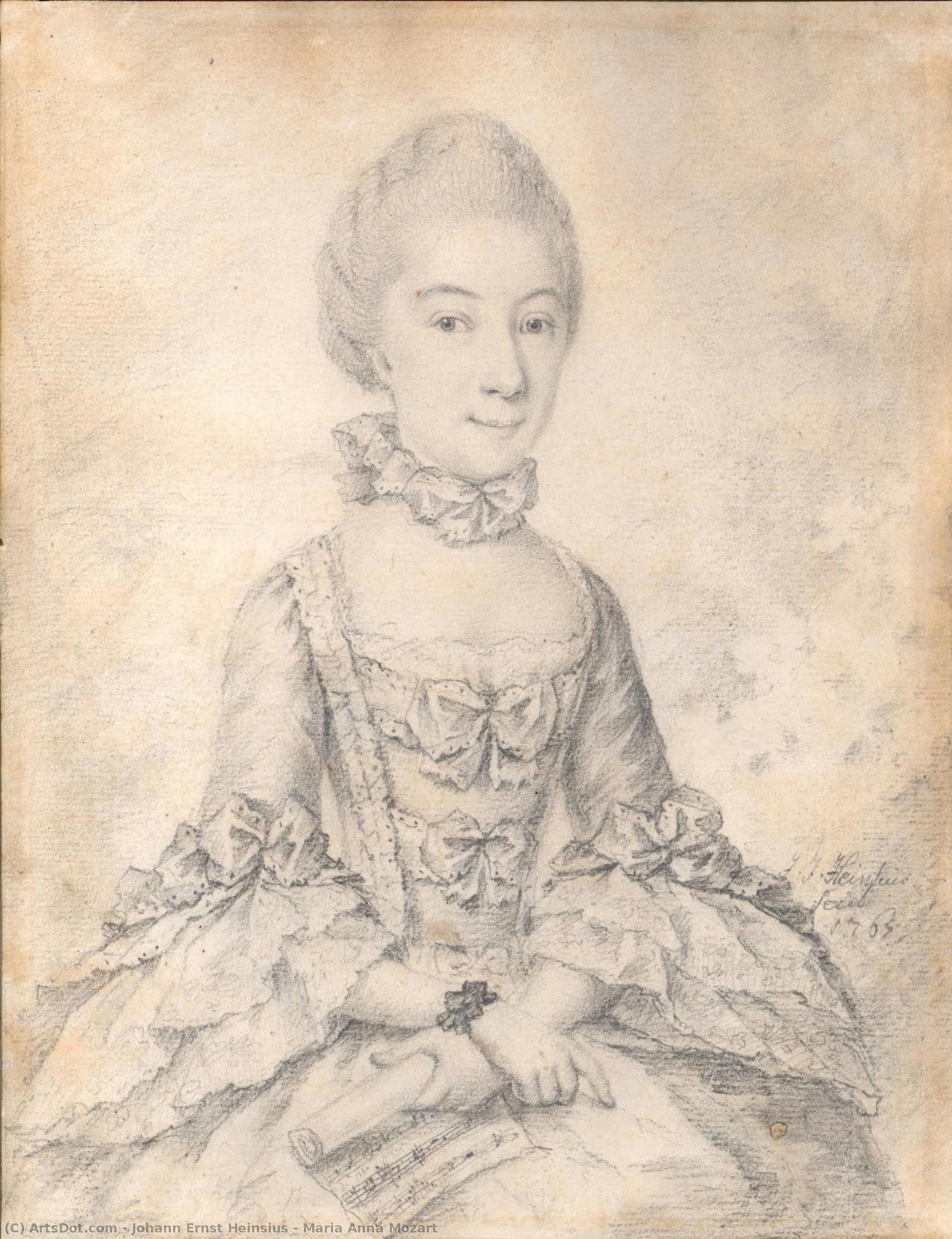 Maria Anna Mozart — Johann Ernst Heinsius