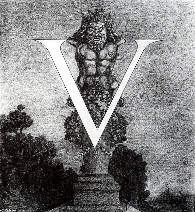 Design Of Initial V — Aubrey Vincent Beardsley
