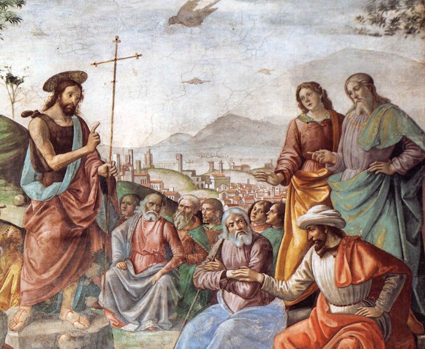 Preaching Of St John The Baptist (detail) — Domenico Ghirlandaio