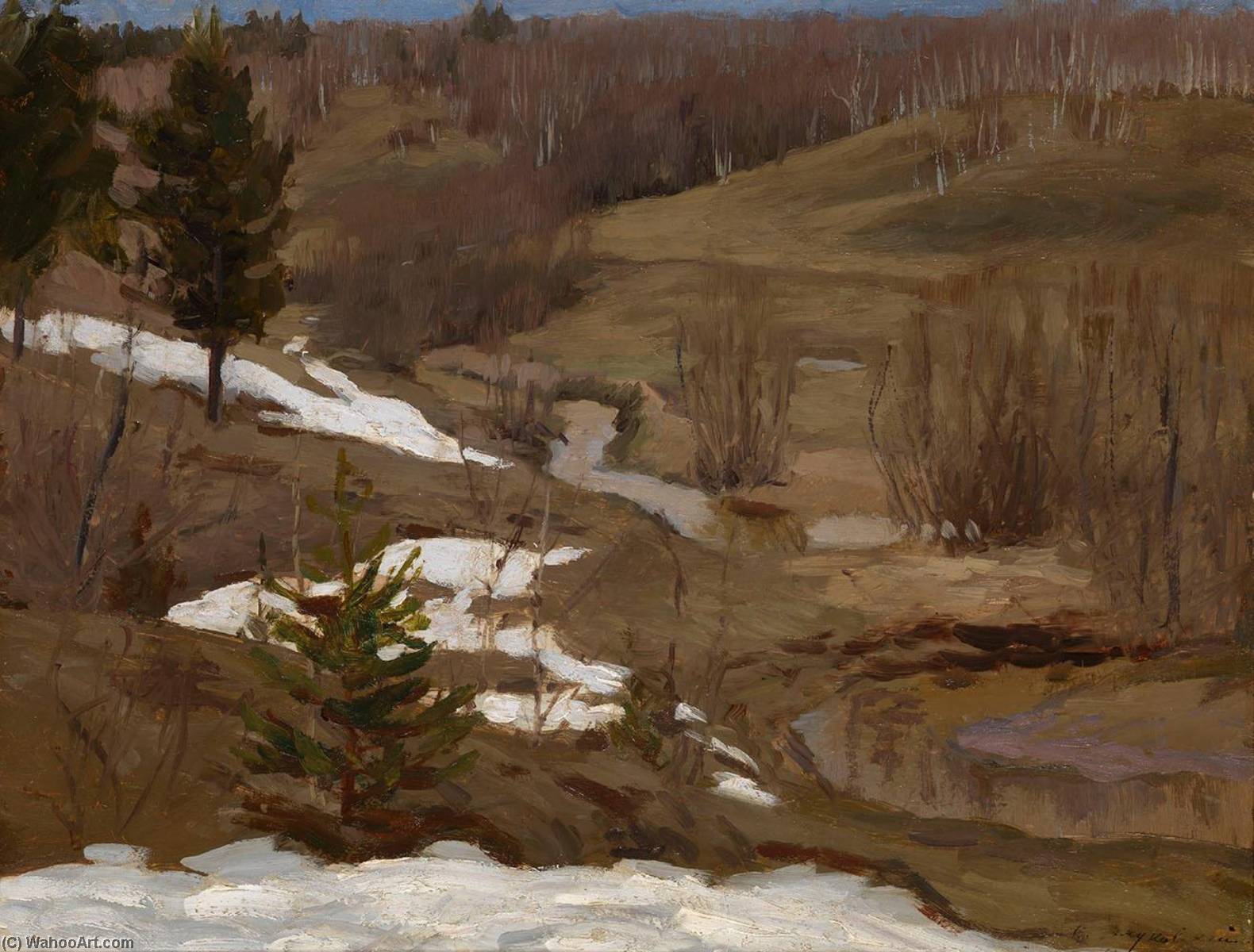 Melting Snow On The Slopes — Stanislav Zhukovsky