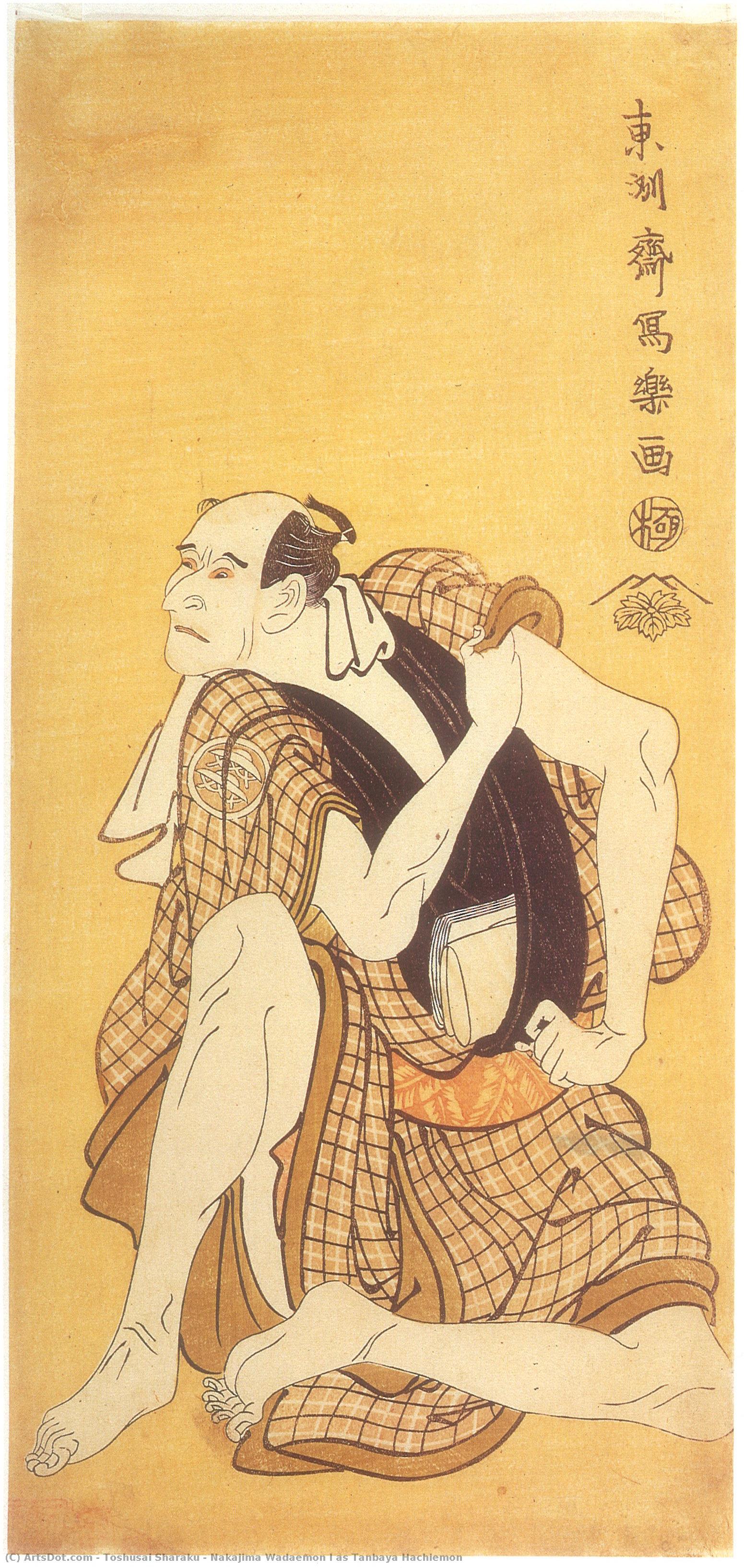 Nakajima Wadaemon I As Tanbaya Hachiemon — Tošusai Šaraku
