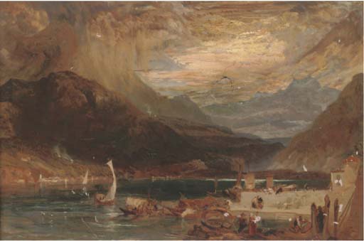 A Storm On Lake Como, Northern Italy — James Baker Pyne