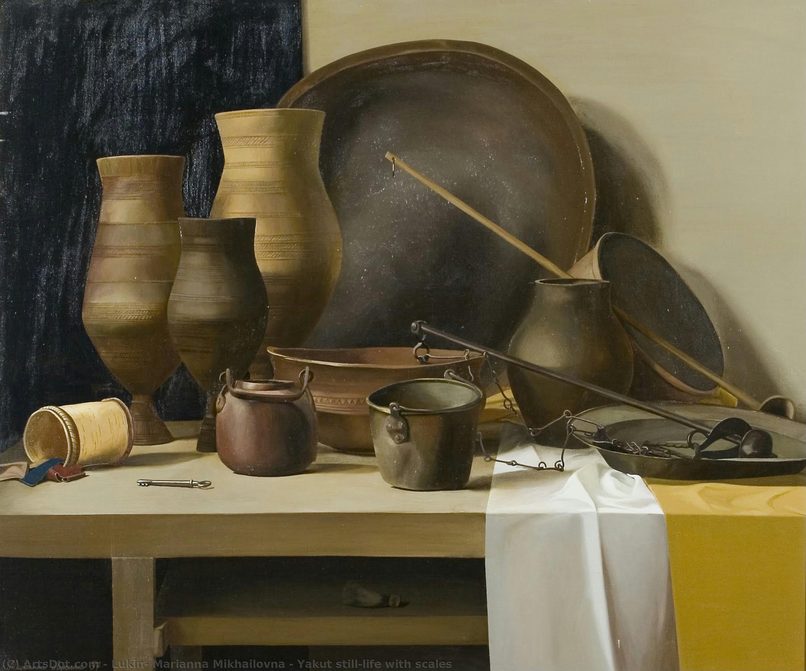 Yakut Still-life With Scales — Lukinа Marianna Mikhailovna