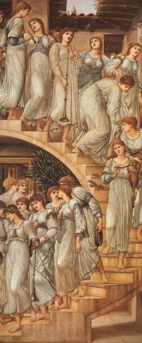 The Golden Stairs (aka 'the King's Wedding' Or 'music On The Stairs') — Edward Coley Burne-jones