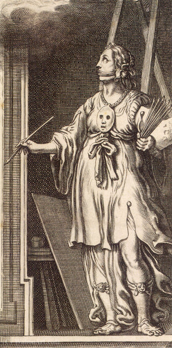 Detail Of Pittura From Title Page Of Iconologia Of Uitbeelding Des Verstandes — Cesare Ripa