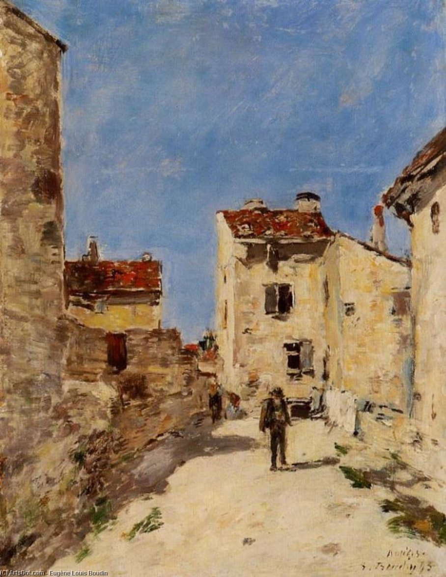 Street, Antibes — Eugène Louis Boudin