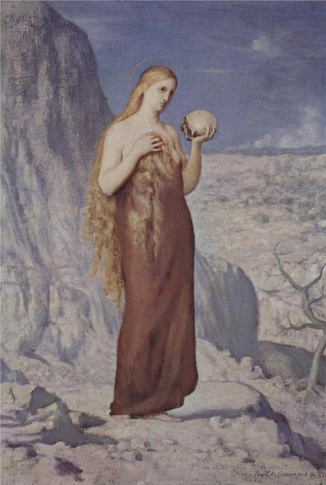 Mary Magdalene In The Desert — Pierre Cécile Puvis De Chavannes