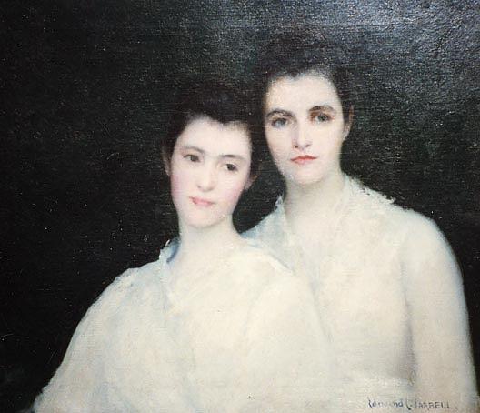 Portrait Of Emeline And Josephine, (painting) — Edmund Charles Tarbell