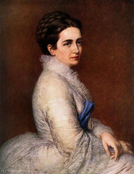 Portrait Of Bittó Istvánné — Miklós Barabás