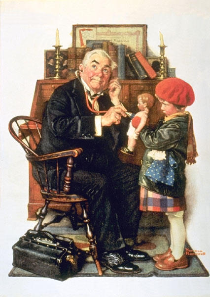 Doctor And Doll — Norman Rockwell