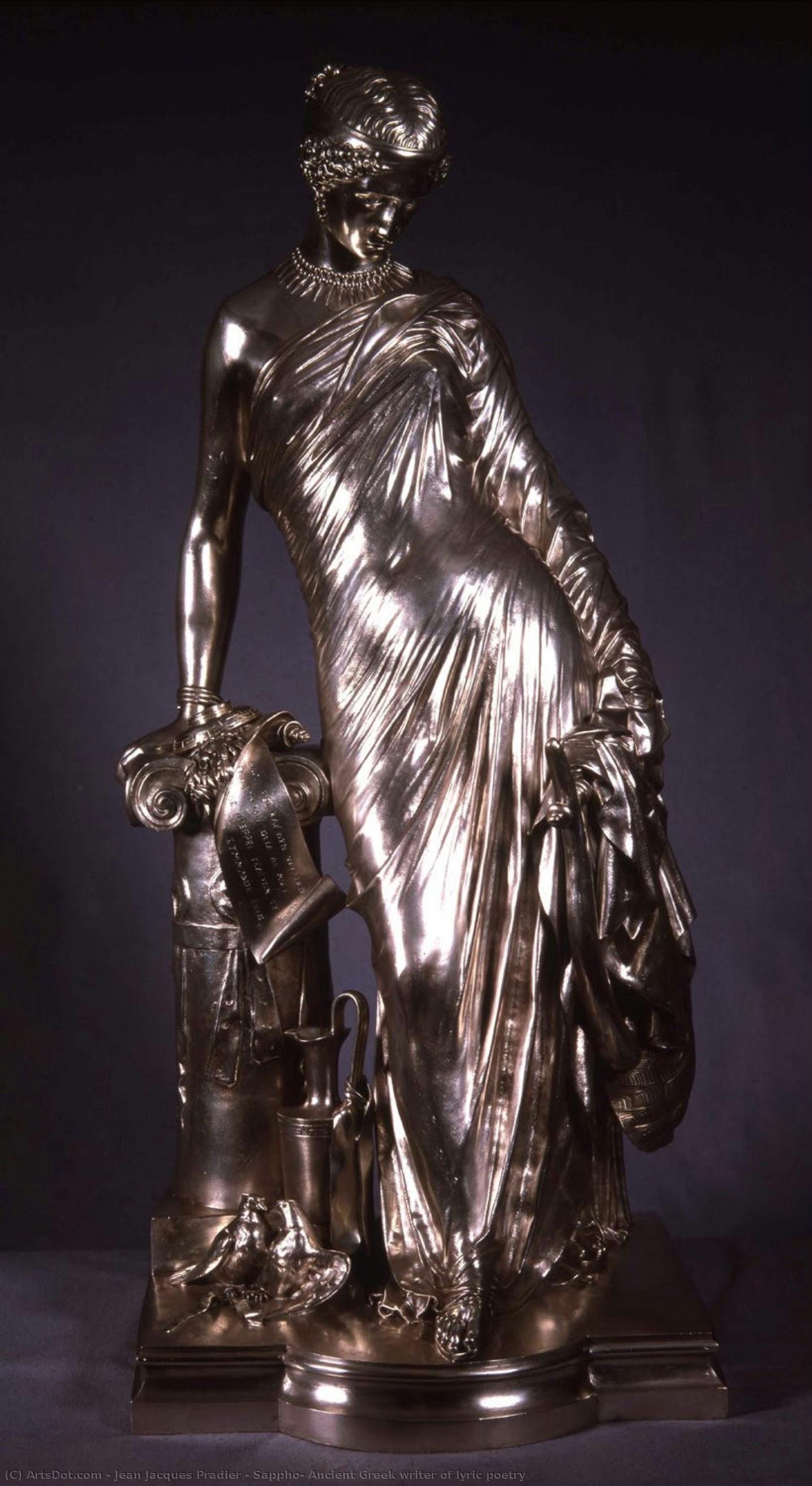 Sappho, Ancient Greek Writer Of Lyric Poetry — Jean-jacques Pradier