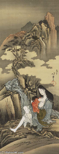 Yamauba And Kintaro — Toyota Hokkei