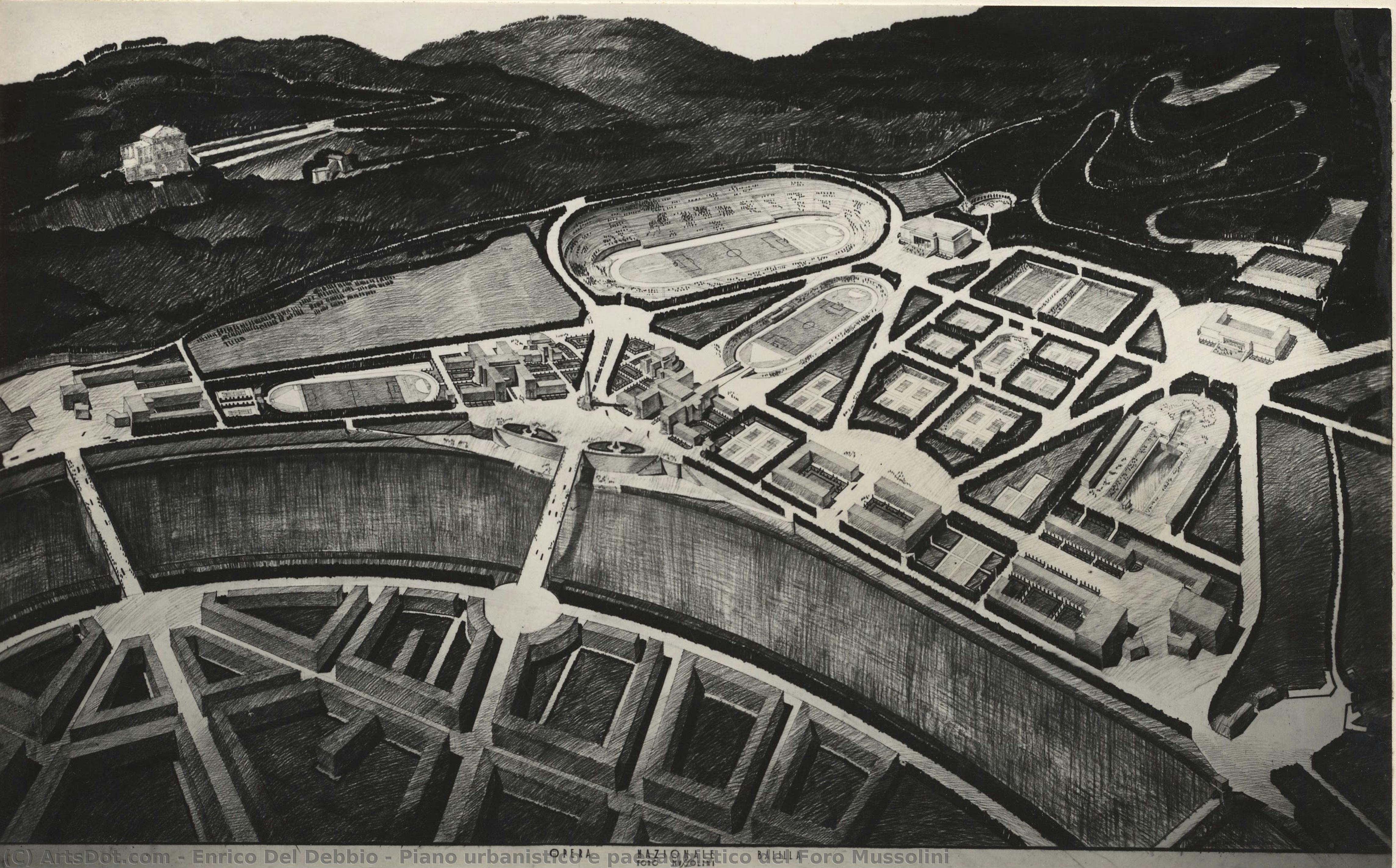 Piano Urbanistico E Paesaggistico Del Foro Mussolini — Enrico Del Debbio