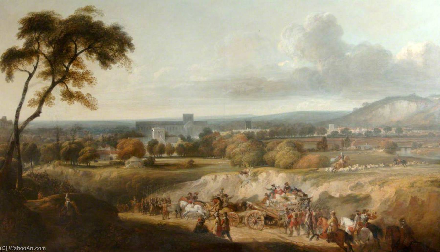 Cromwell's Troops Entering Winchester From The South — George Arnald