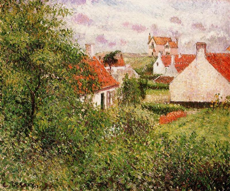 Houses At Knocke, Belgium — Camille Pissarro