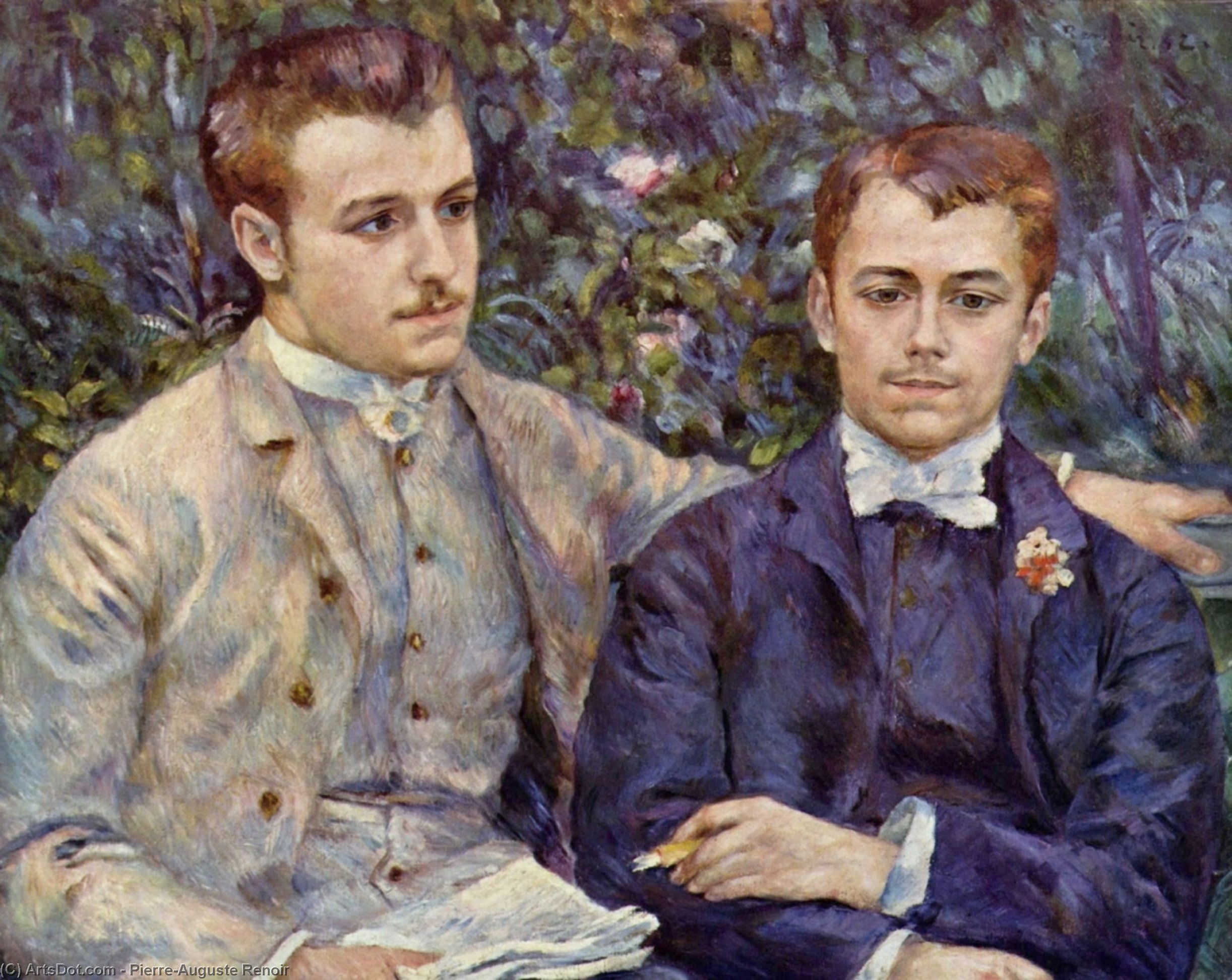 Portrait Of Charles And Georges Durand Ruel — Pierre-auguste Renoir